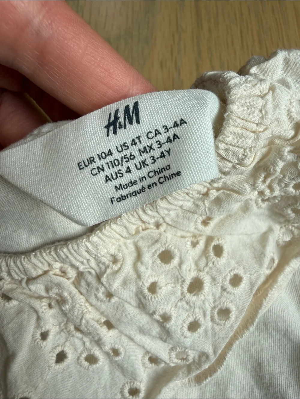 H&M girls top & skirt - 4T